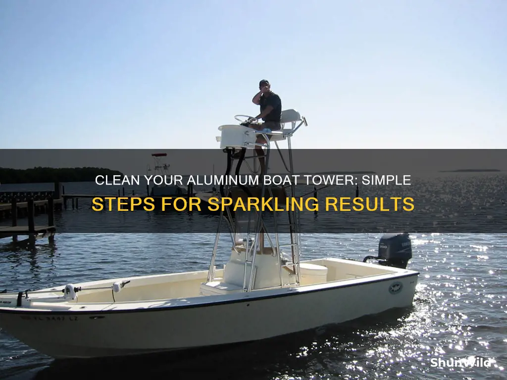 how to clean aluminum boat tower