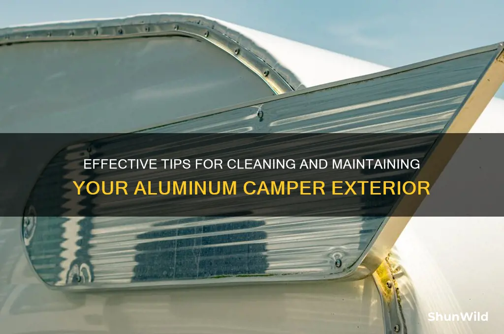 how to clean aluminum camper