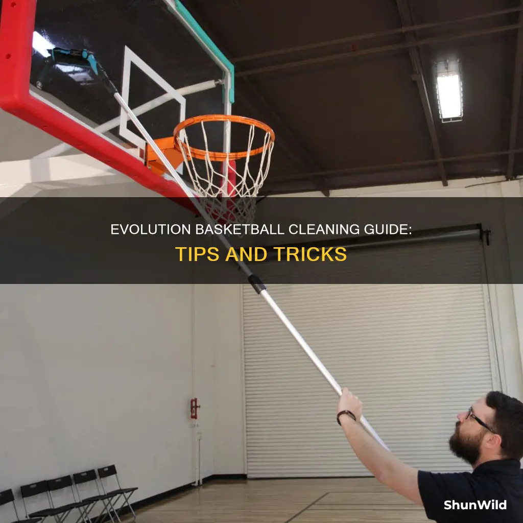 how to clean an evolution basketball