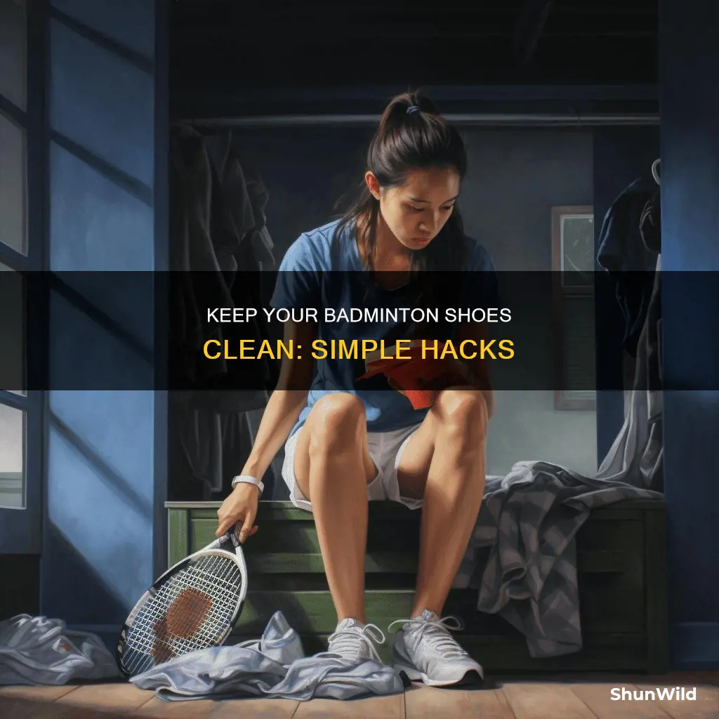 how to clean badminton shoes