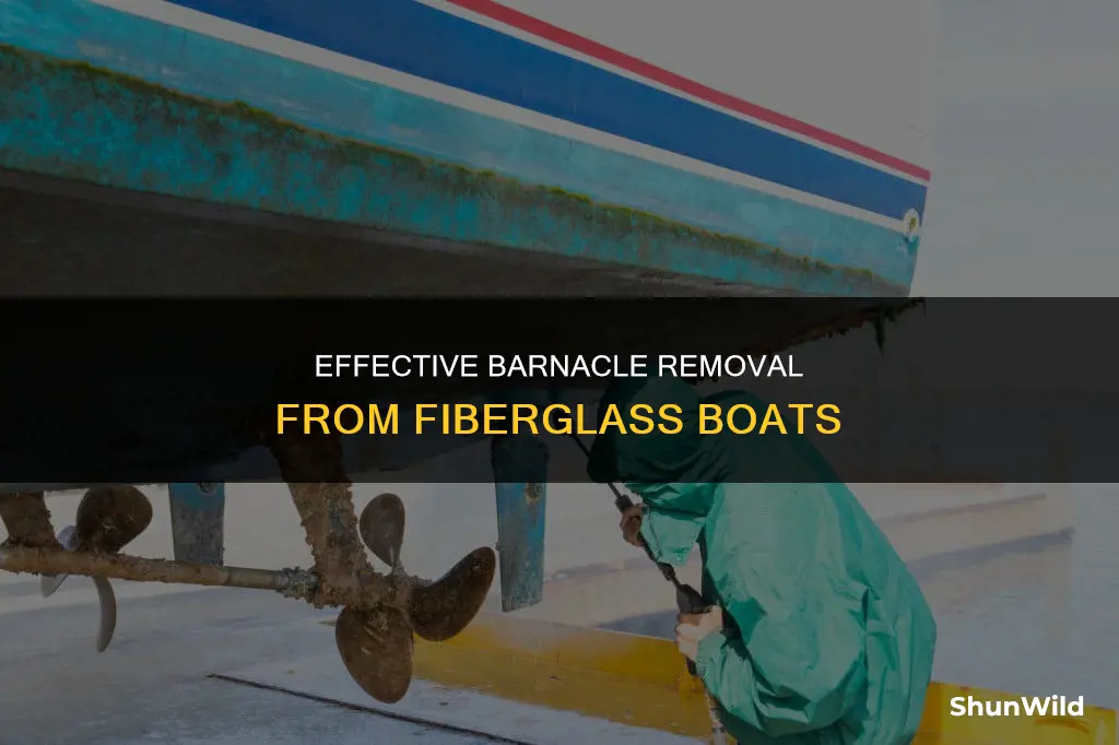 how to clean barnacles off a fiberglass boat