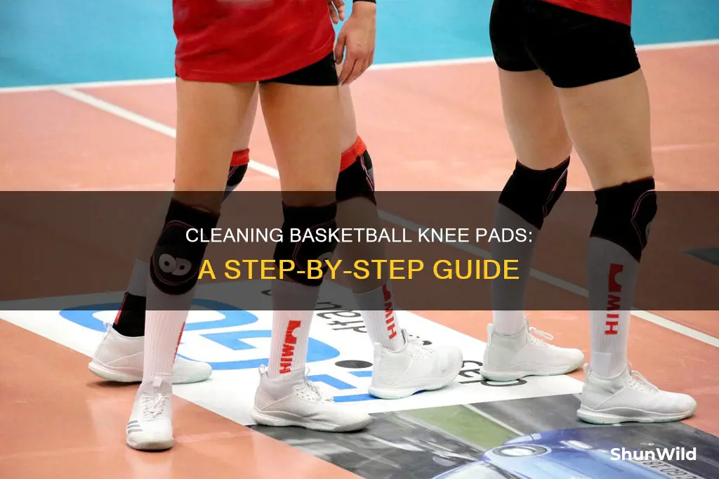 how to clean basketball knee pads