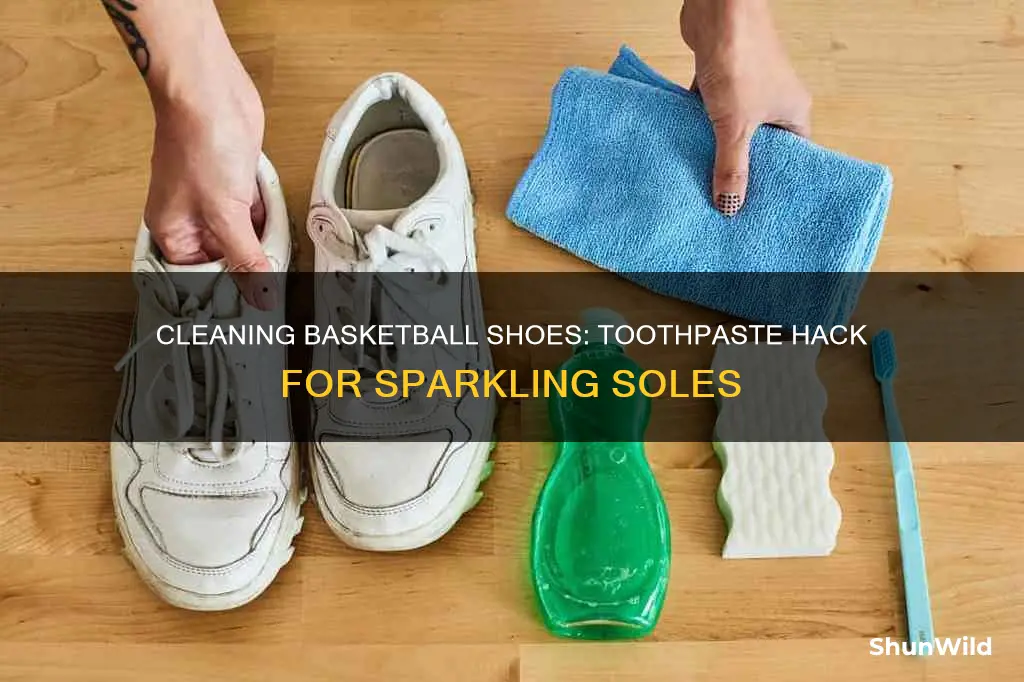 how to clean basketball shoes with toothpaste