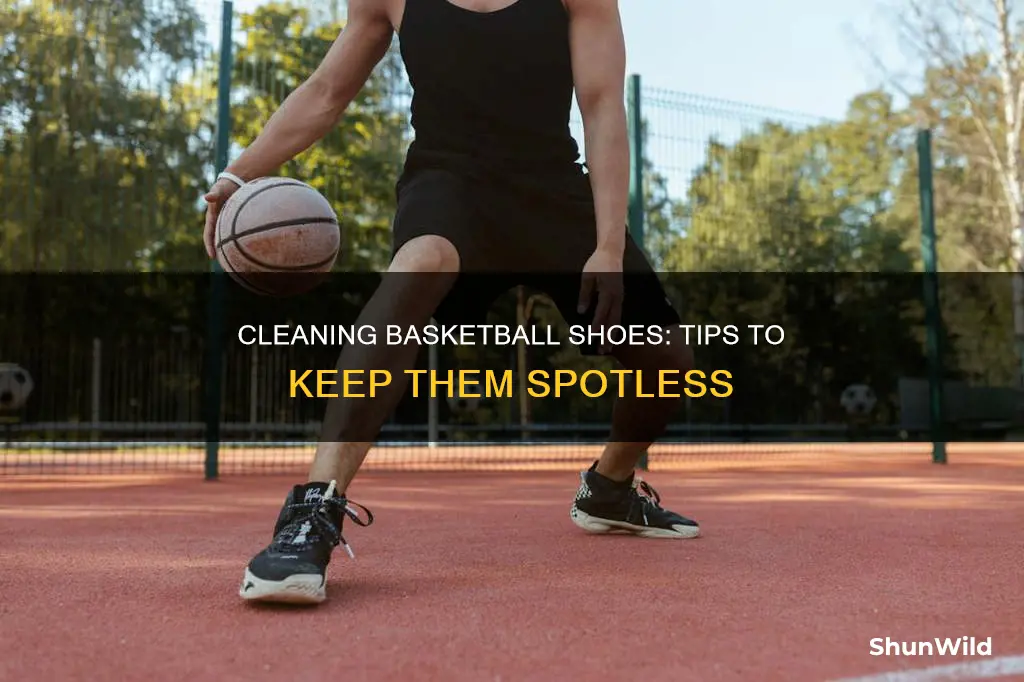 how to clean bottom of basketball shoes