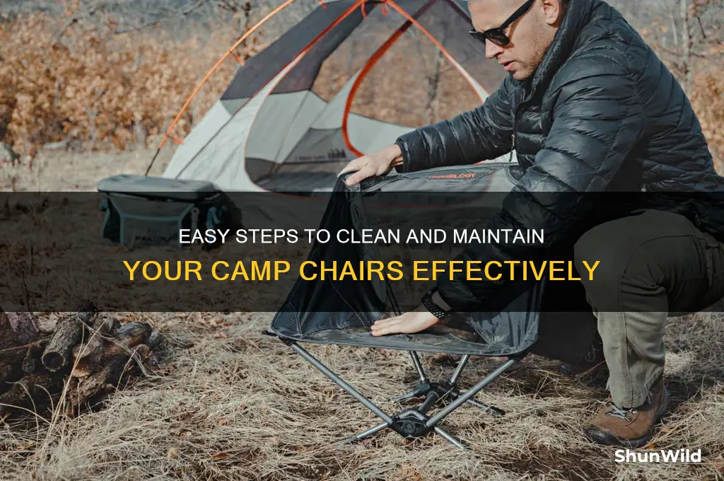 how to clean camp chairs