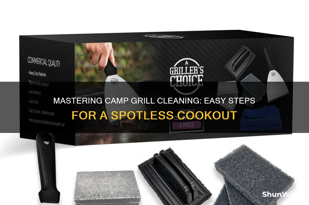 how to clean camp grill