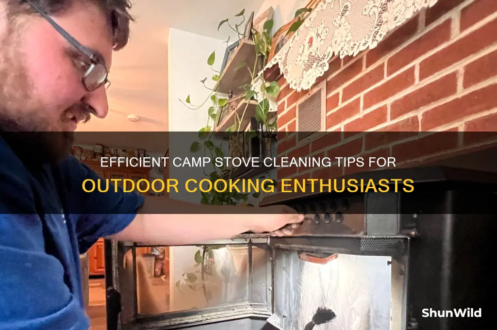 how to clean camp stove