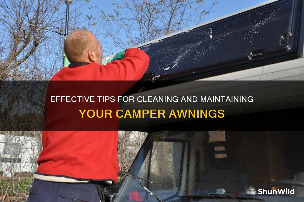how to clean camper awnings