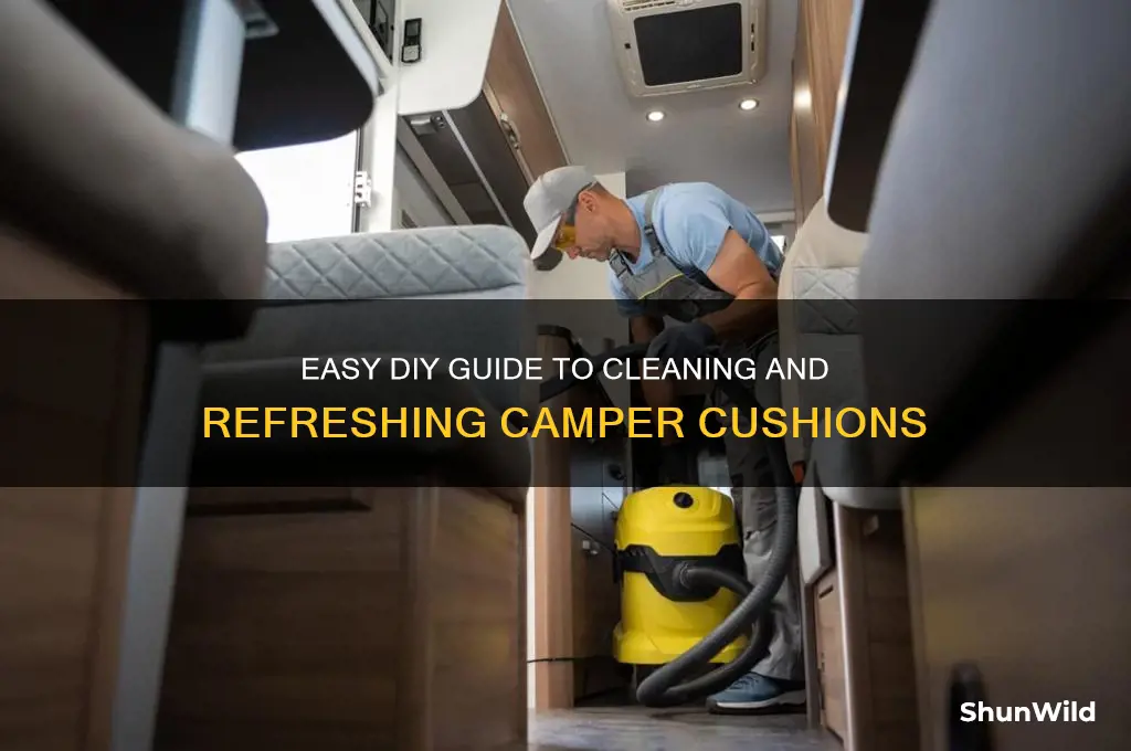 how to clean camper cushions