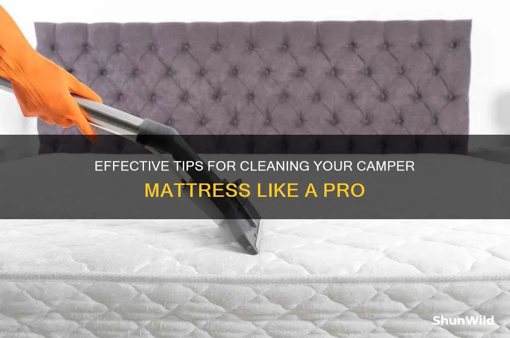 how to clean camper mattress