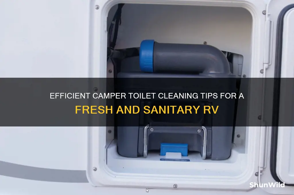 how to clean camper toilet