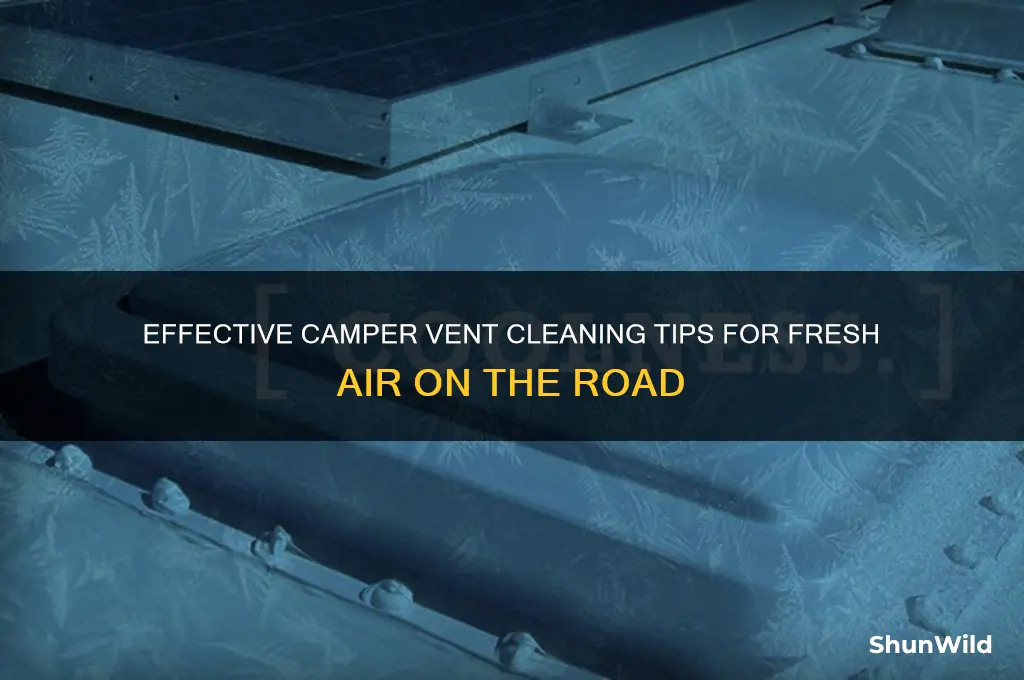 how to clean camper vents