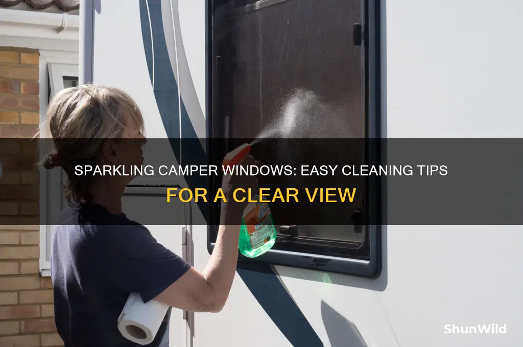 how to clean camper windows