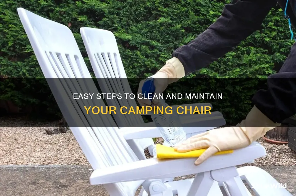 how to clean camping chair