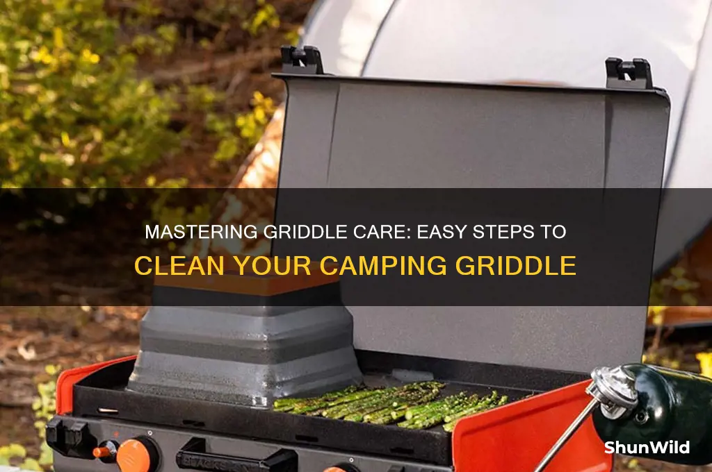 how to clean camping griddle