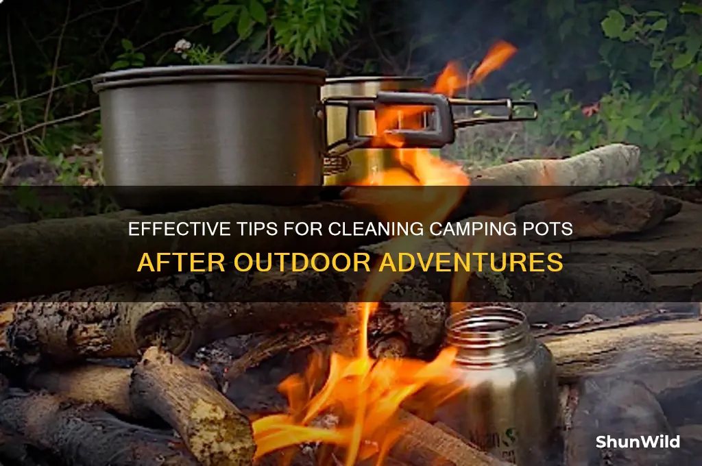 how to clean camping pots