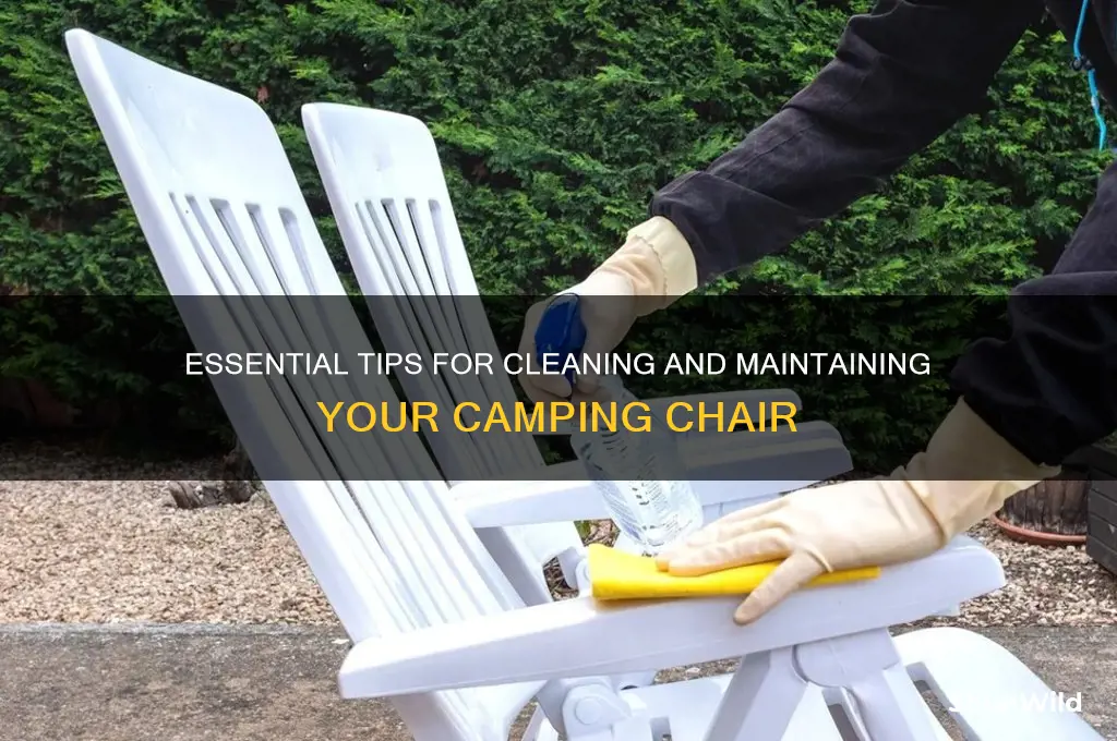 how to clean camping shair