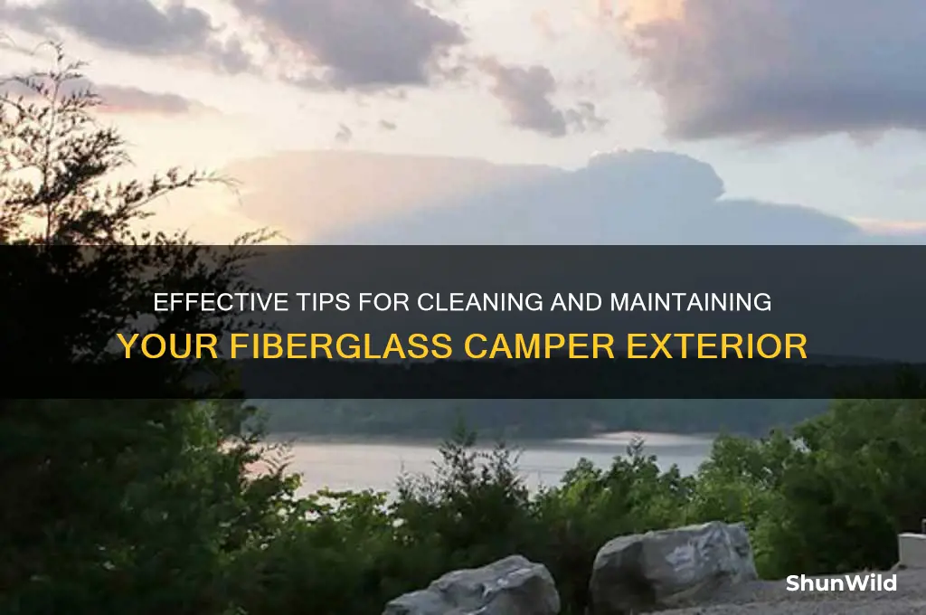 how to clean fiberglass camper