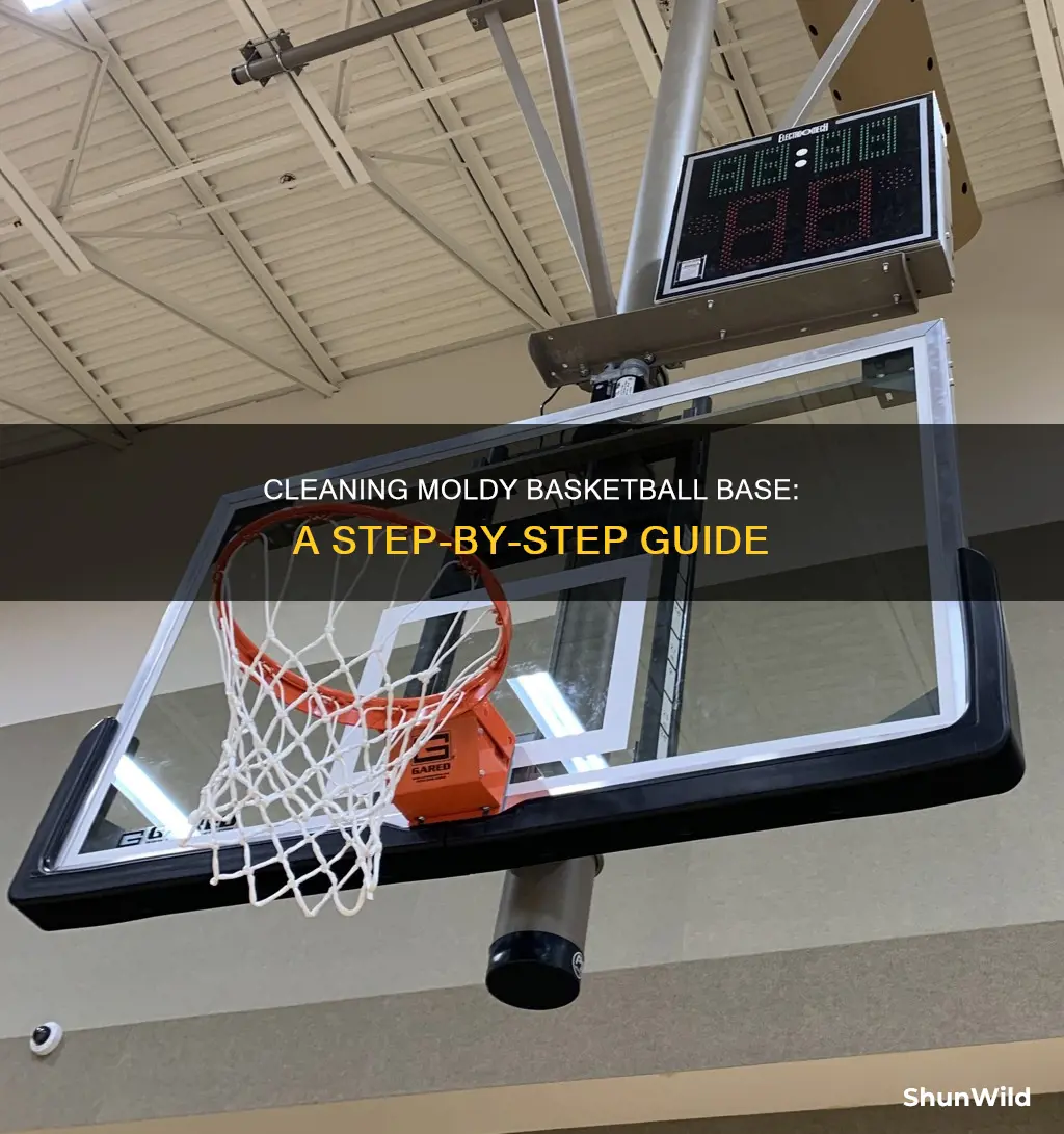 how to clean mold basketball base
