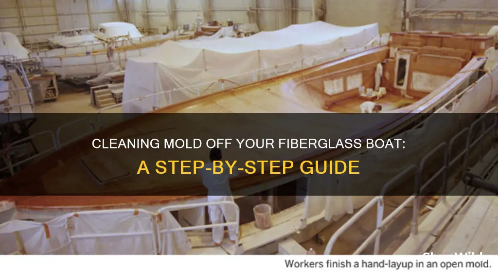 how to clean mold off fiberglass boat