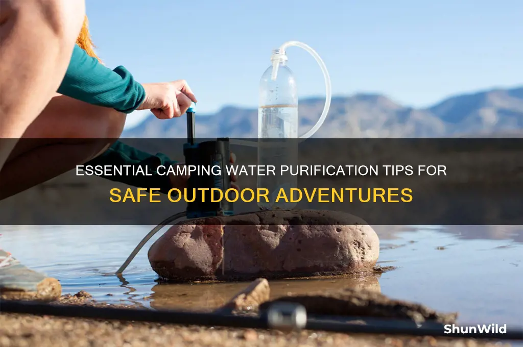 how to clean water camping