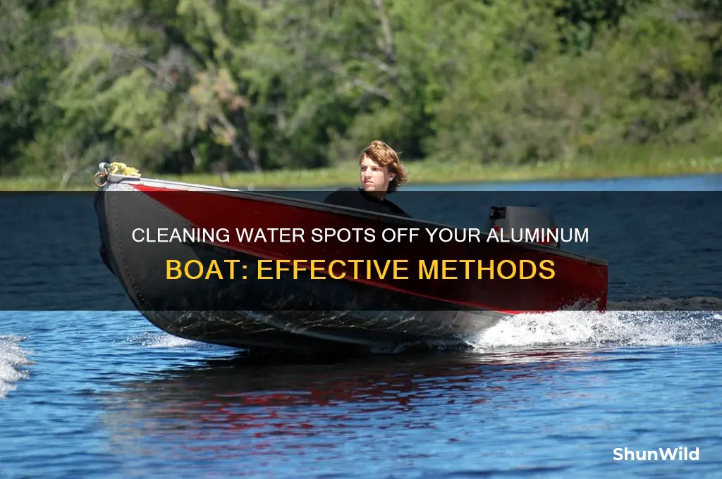 how to clean water spots off aluminum boat