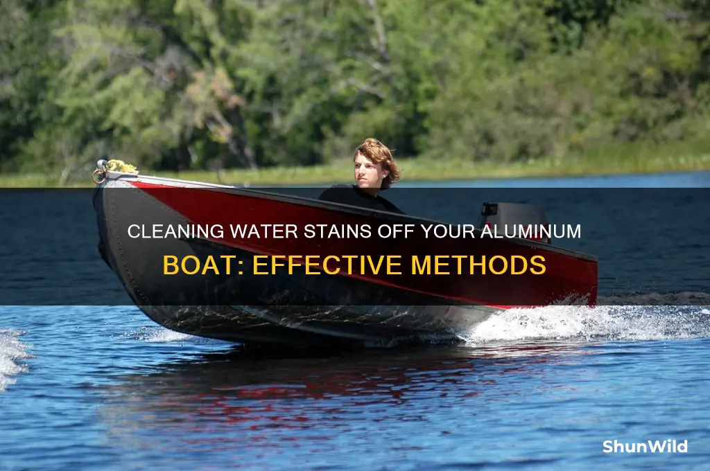 how to clean water stains off aluminum boat