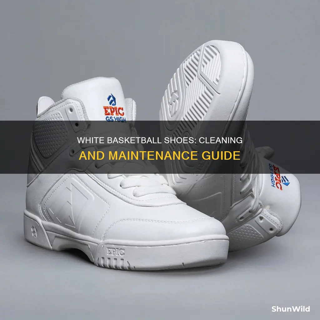 how to clean white basketball shoes