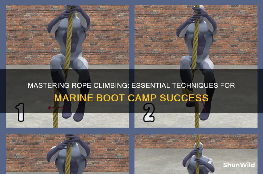 how to climb a rope in marine boot camp