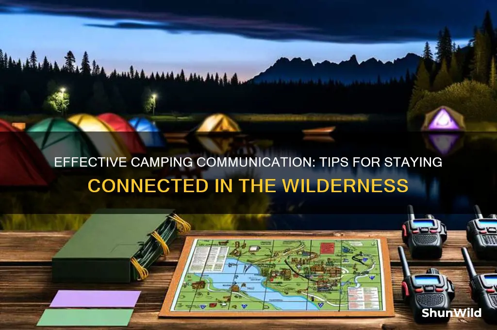 how to communicate while camping
