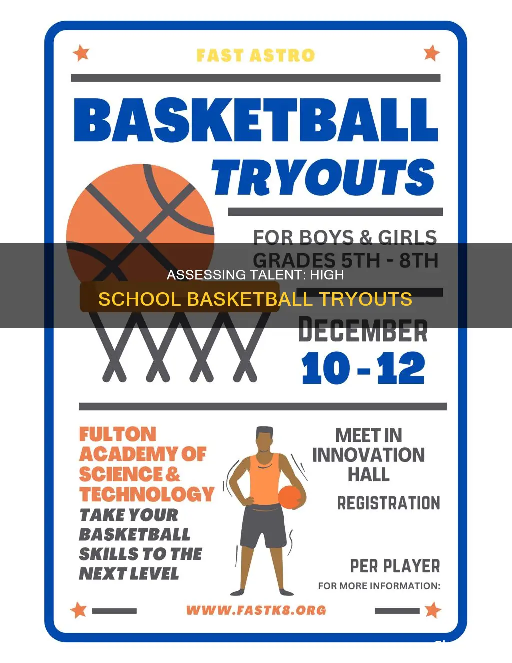 how to conduct high school basketball tryouts