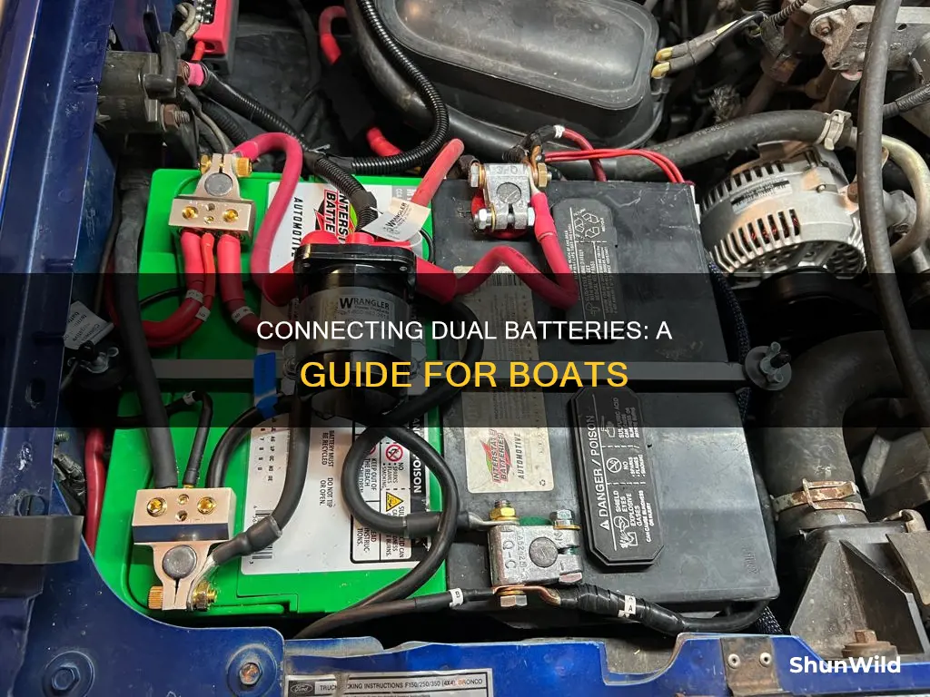 how to connect a dual battery system in a boat