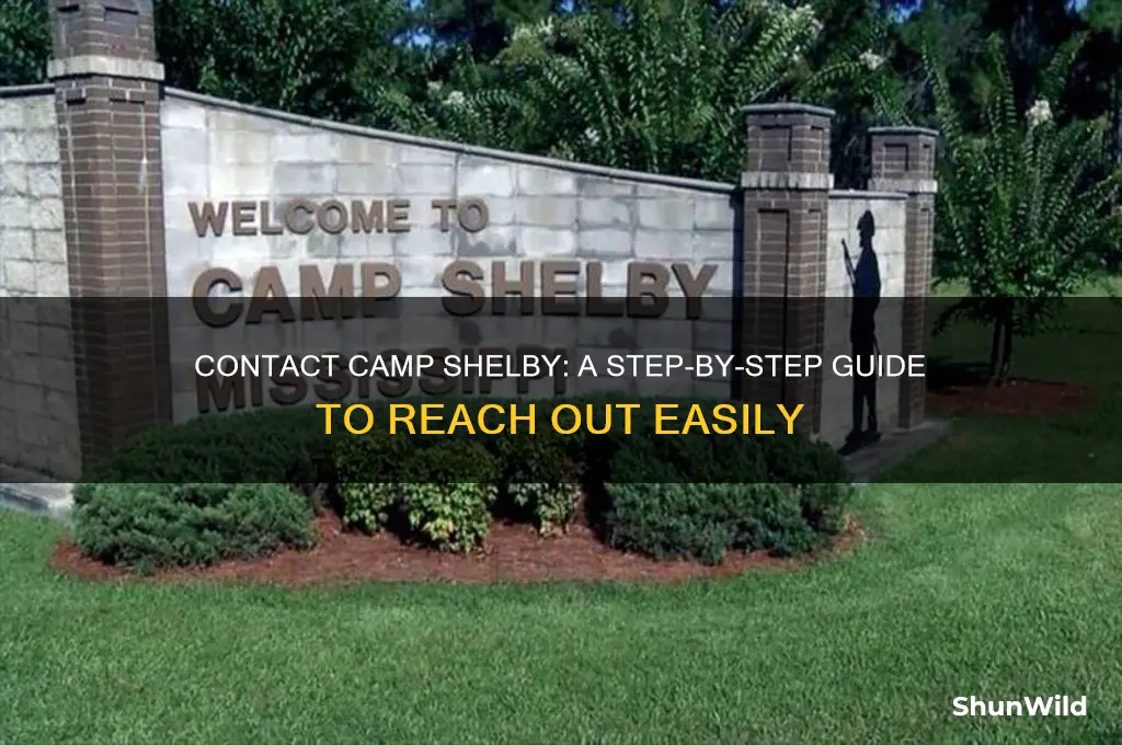 how to contact camp shelby