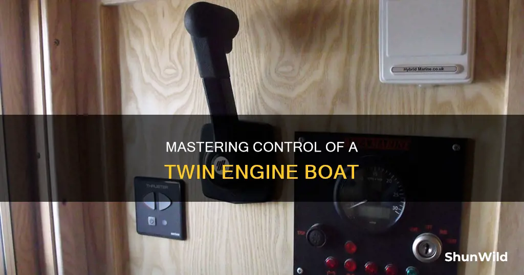 how to control a twin engine boat