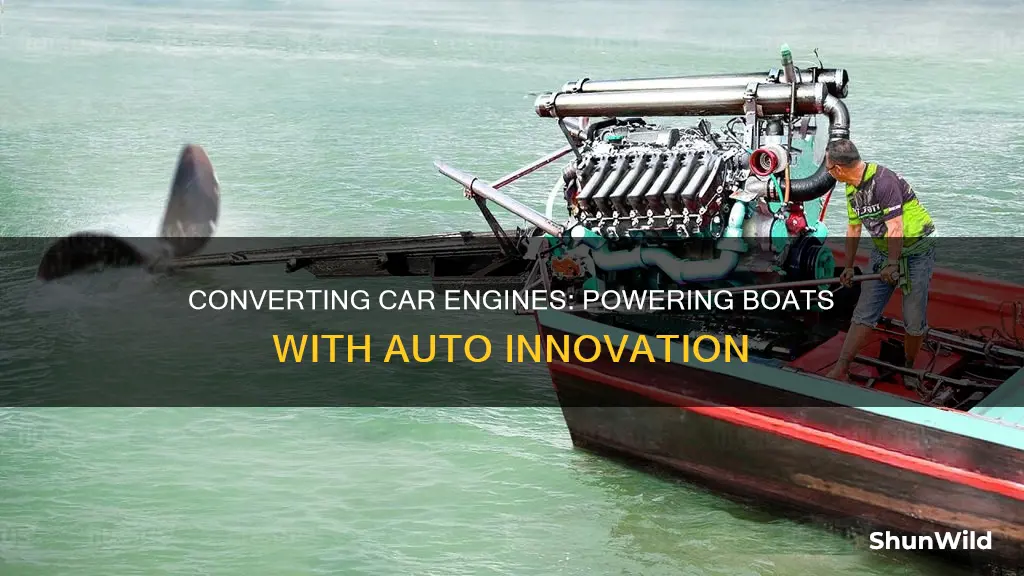 how to convert car engine to boat engine