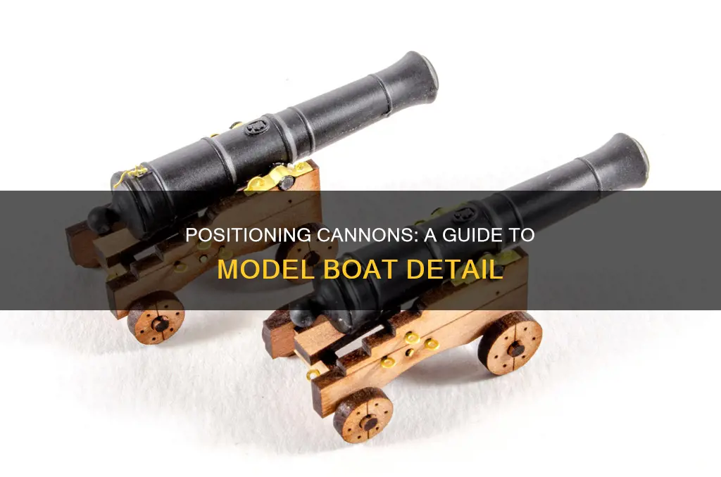 how to correctly put cannons in a model boat