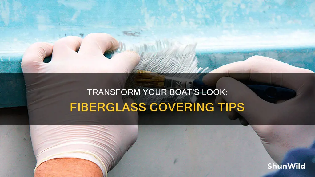 how to cover fiberglass on a boat