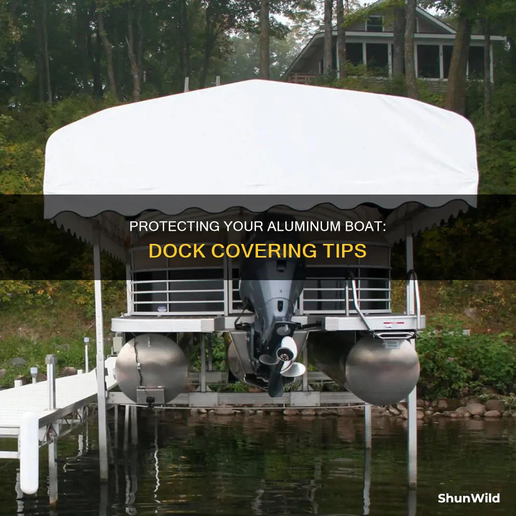 how to cover your aluminum boat at your dock