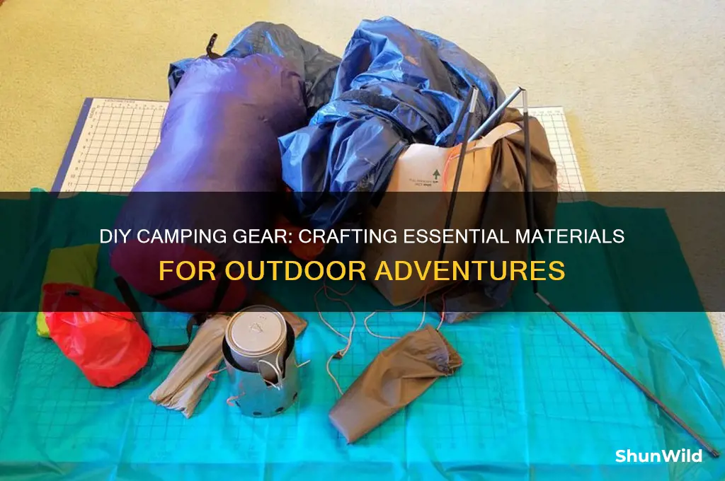 how to craft camping materials