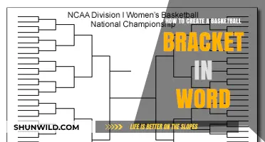 Creating Basketball Brackets: A Word Guide