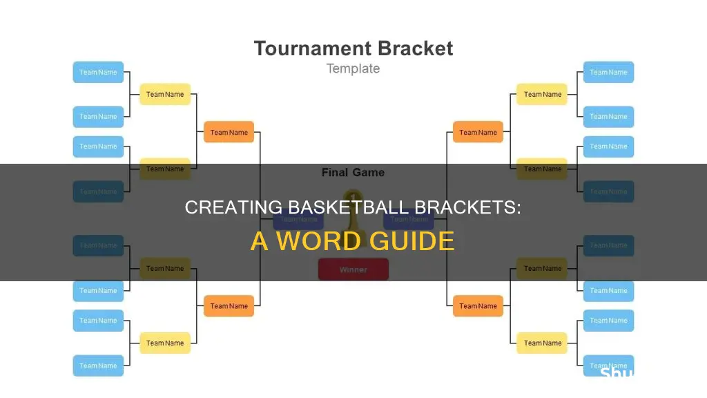 how to create a basketball bracket in word