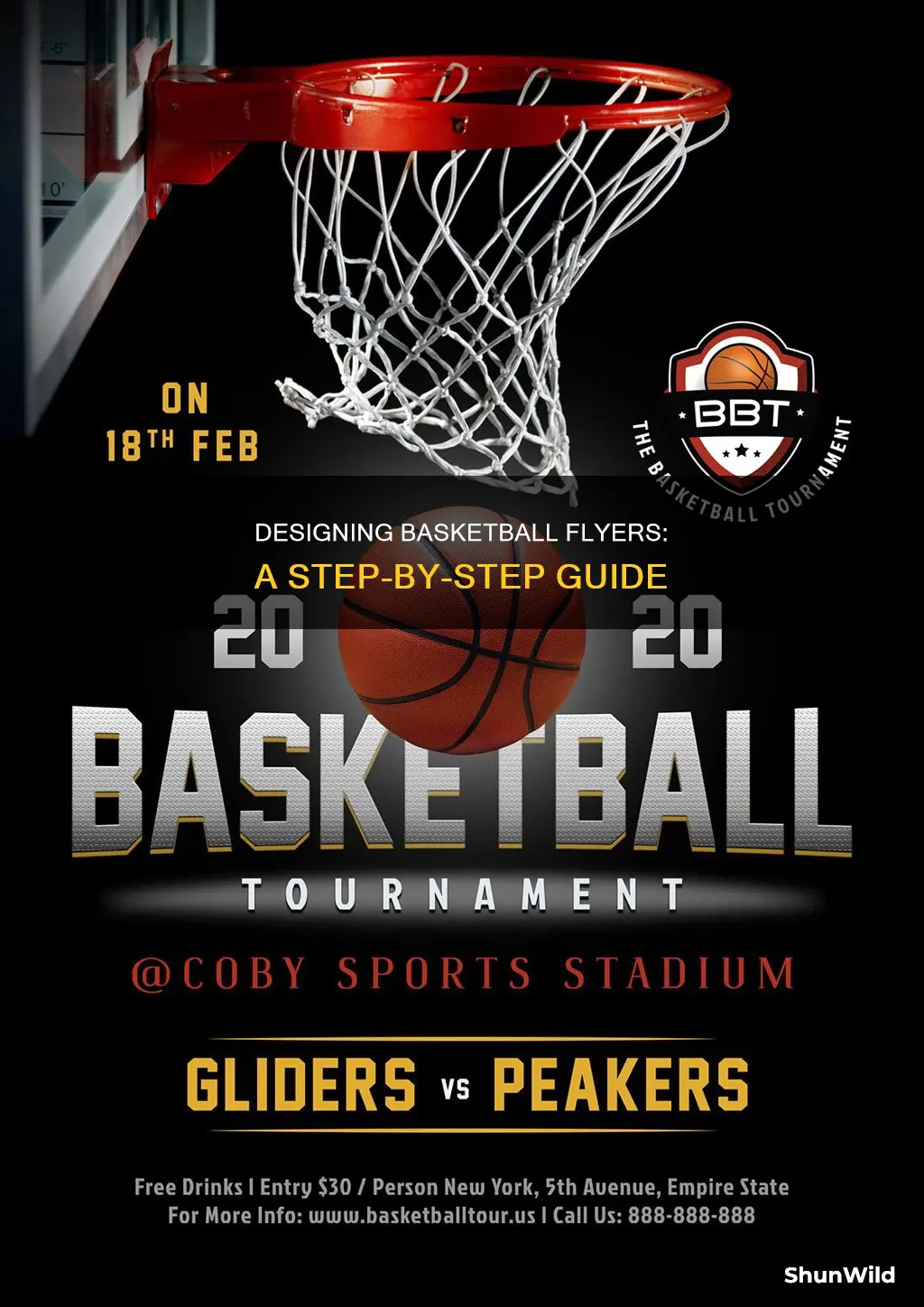 how to create a basketball flyer