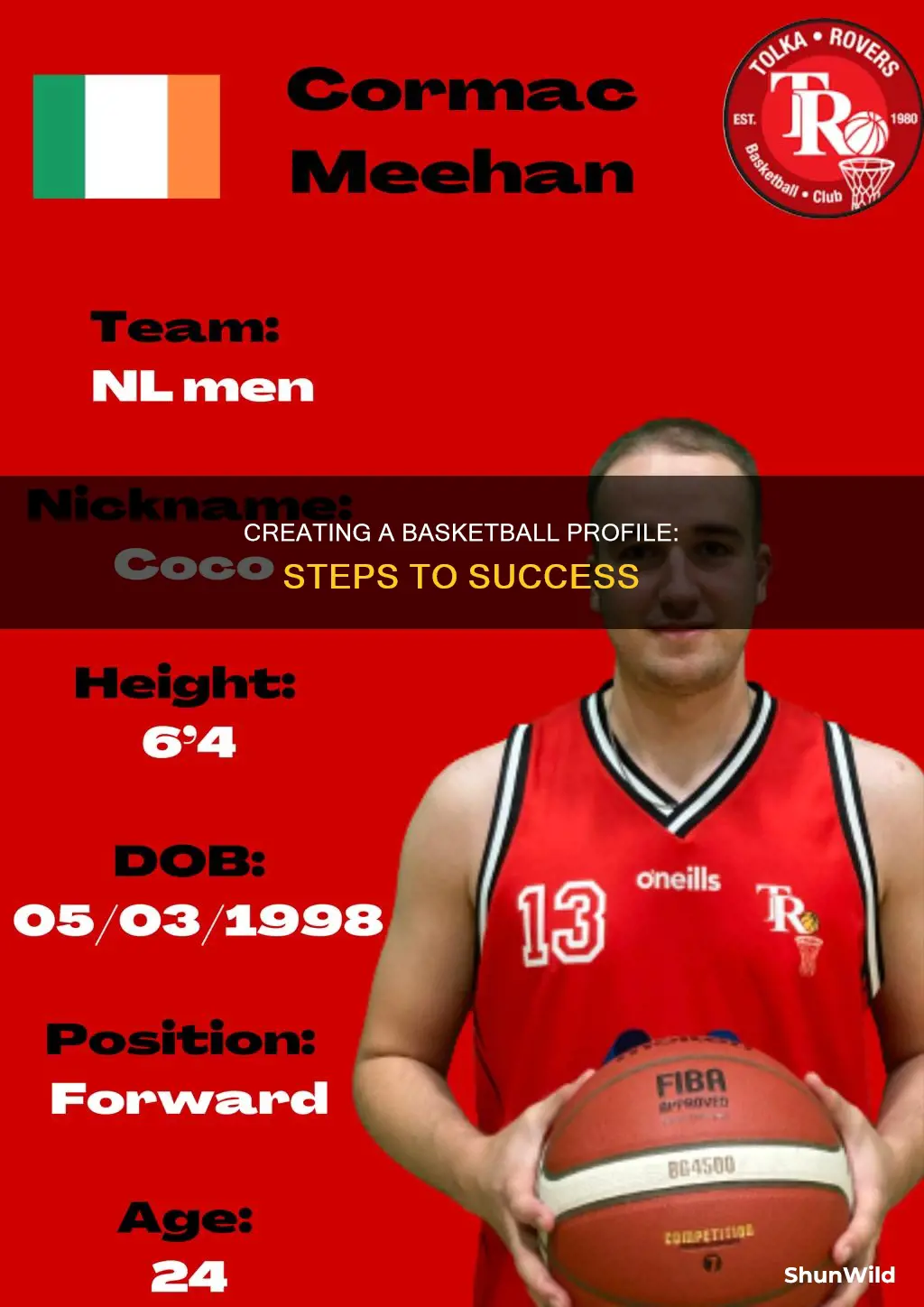 how to create a basketball profile