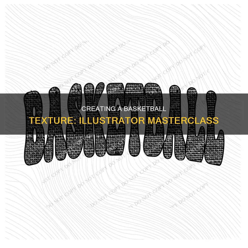 how to create a basketball texture in illustrator
