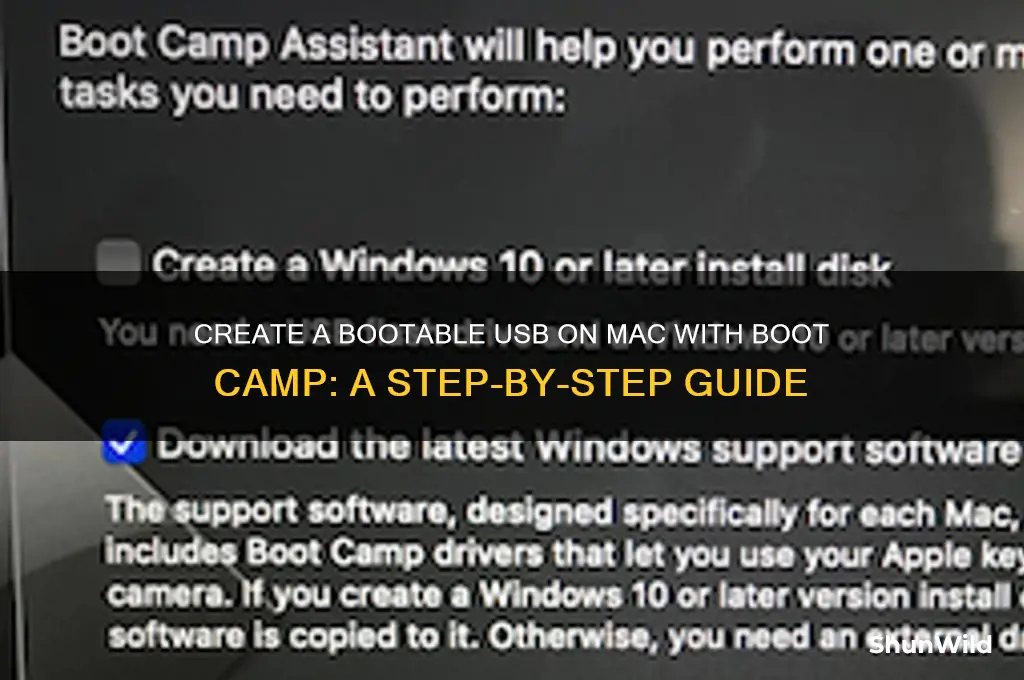 how to create a bootable usb on mac boot camp