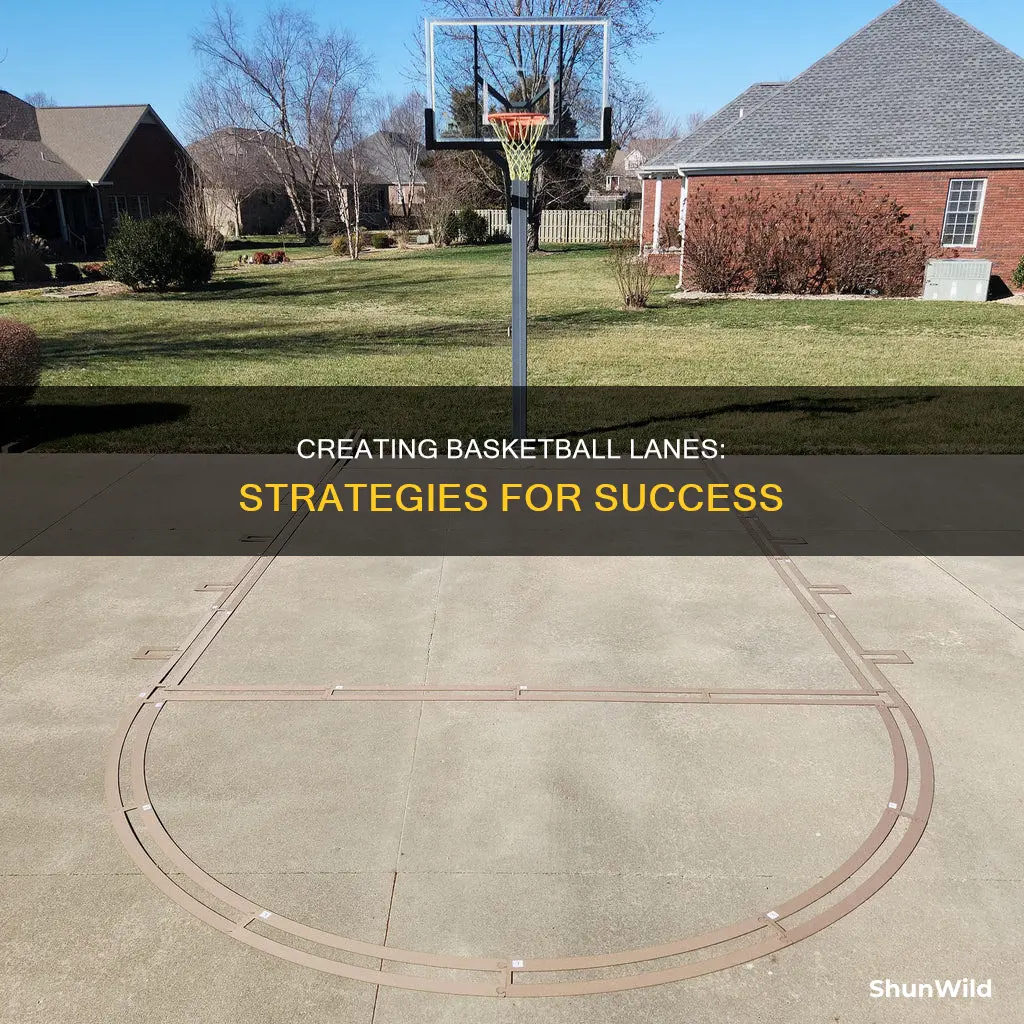 how to create lanes in basketball