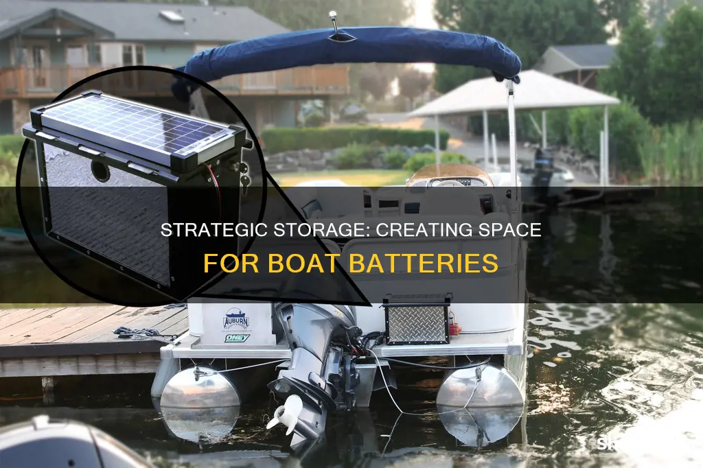 how to create room for boat batteries