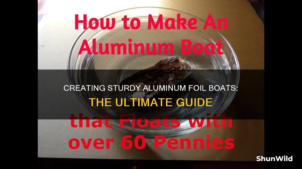 how to create the best aluminum foil boat