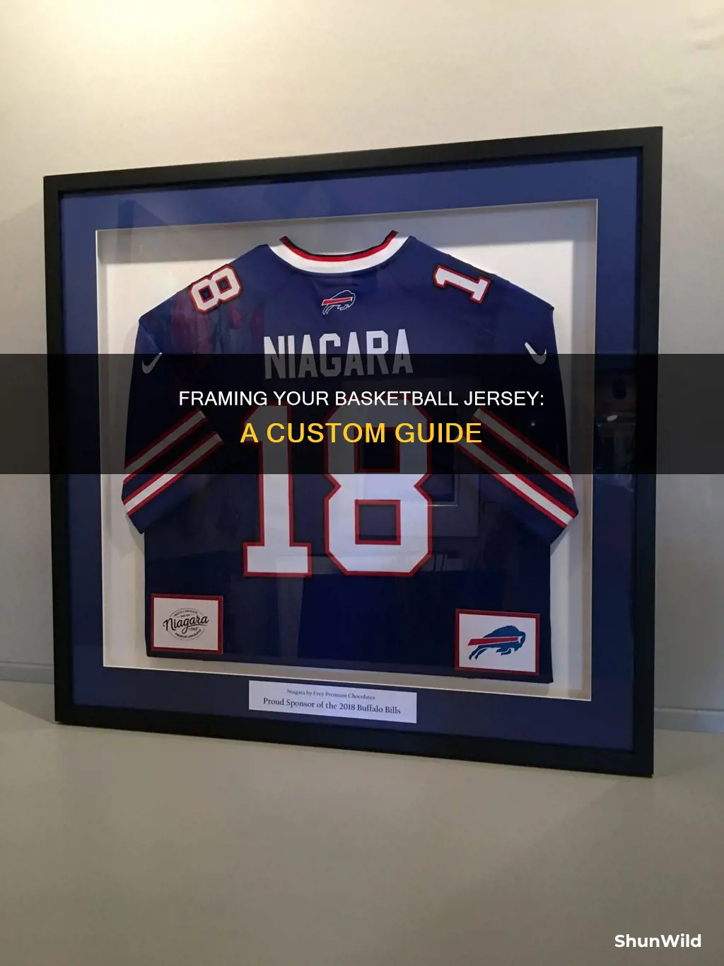 how to custom frame a basketball jersey