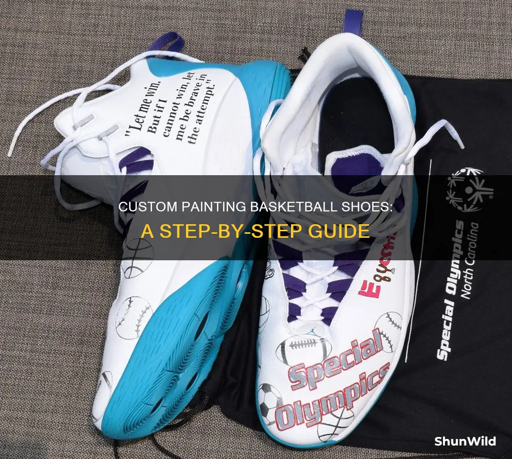 how to custom paint basketball shoes